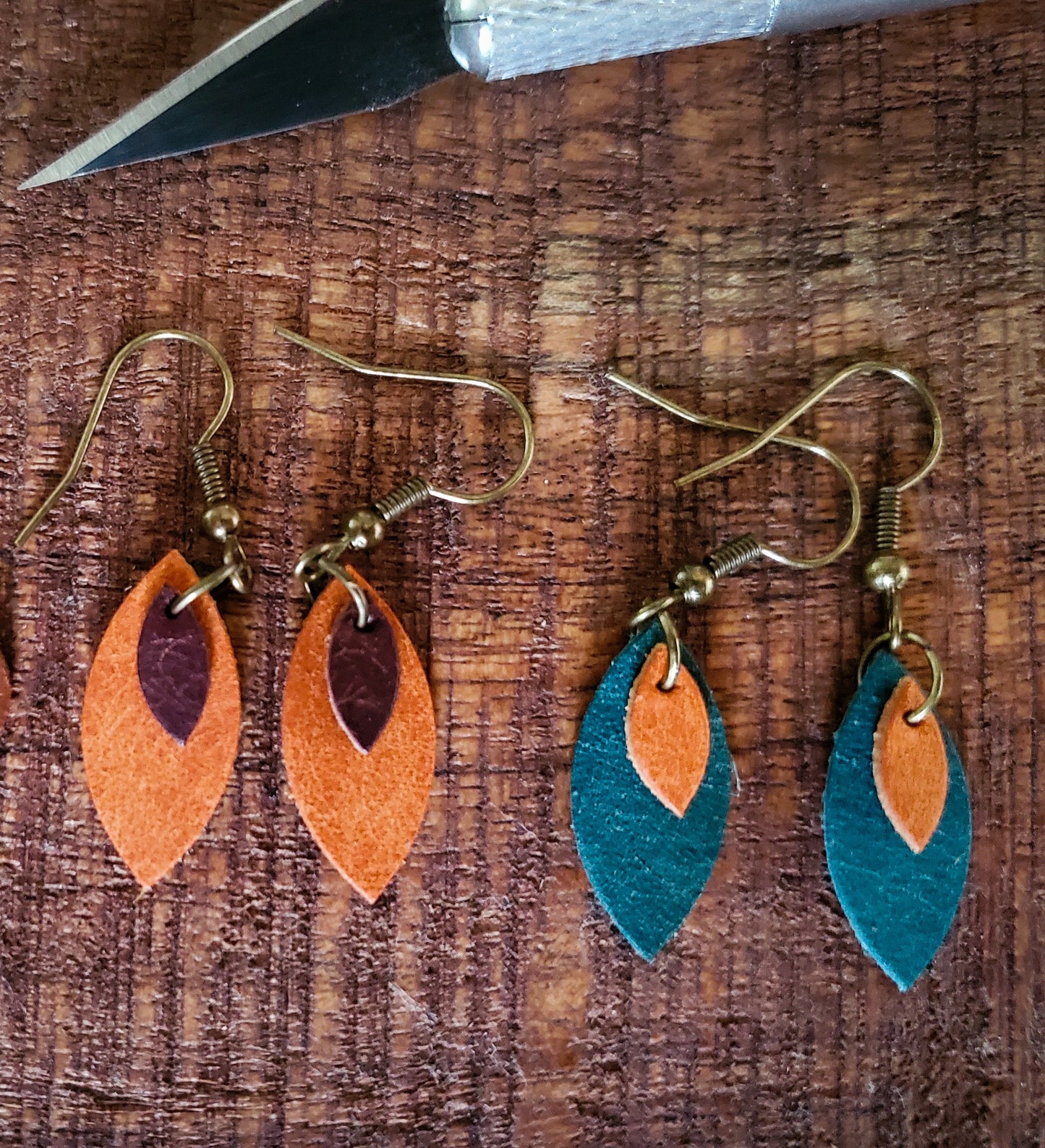 Evergreen | Leaf Drop Earrings